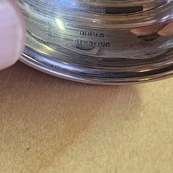 Birks Sterling Elegant Napkin Ring Monogram MARCO - Picture 3 of 4